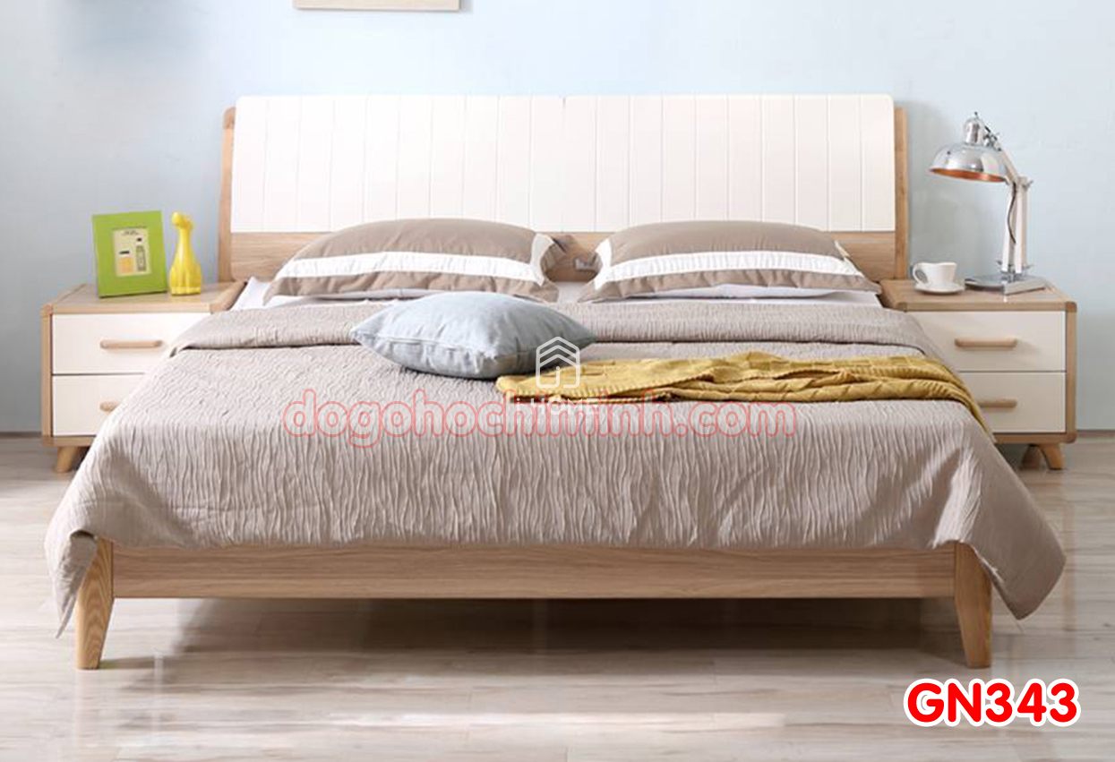 Giường ngủ gỗ đẹp cao cấp giá rẻ GN343