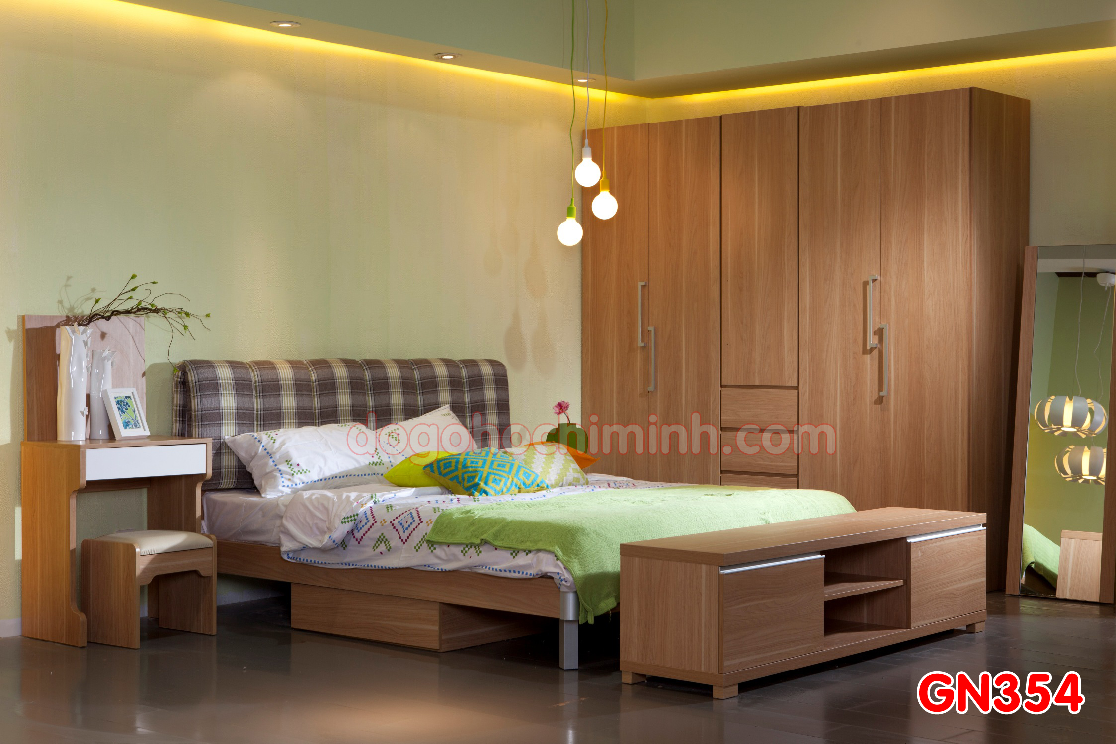 Giường ngủ gỗ đẹp cao cấp giá rẻ GN354